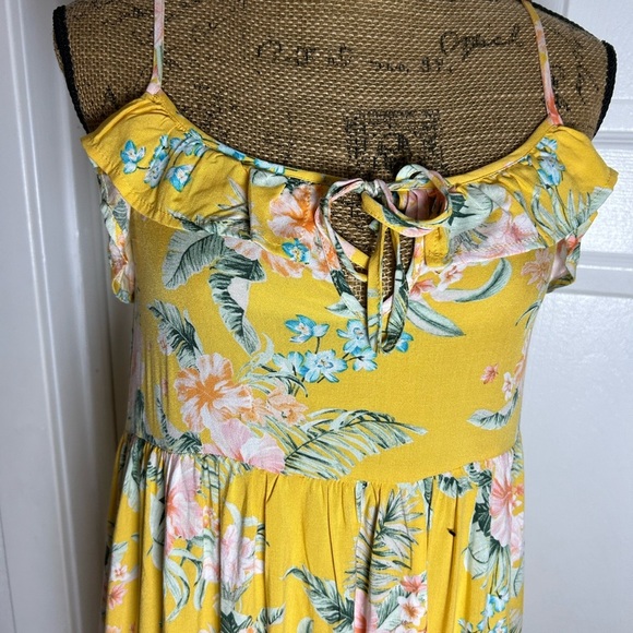 O'Neill Yellow Floral Kids Dress - Picture 4 of 7